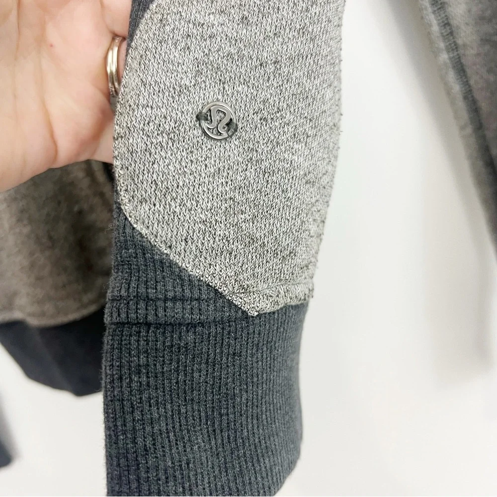 Lululemon On The Daily Hoodie Heathered Black / Heathered Dark Grey Size 4 - Picture 8 of 10